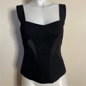 Must Go‼️ Elie Tahari BLACK STRUCTURED TANK TOP. Read Description